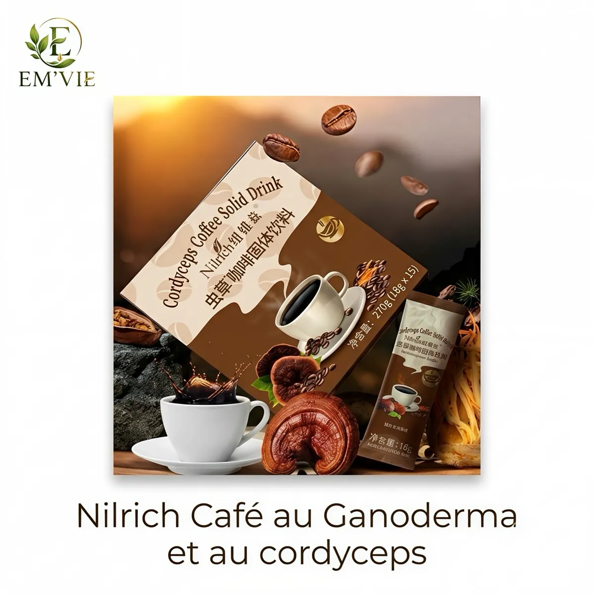 Nilrich Café au Ganoderma et au cordyceps - miniature