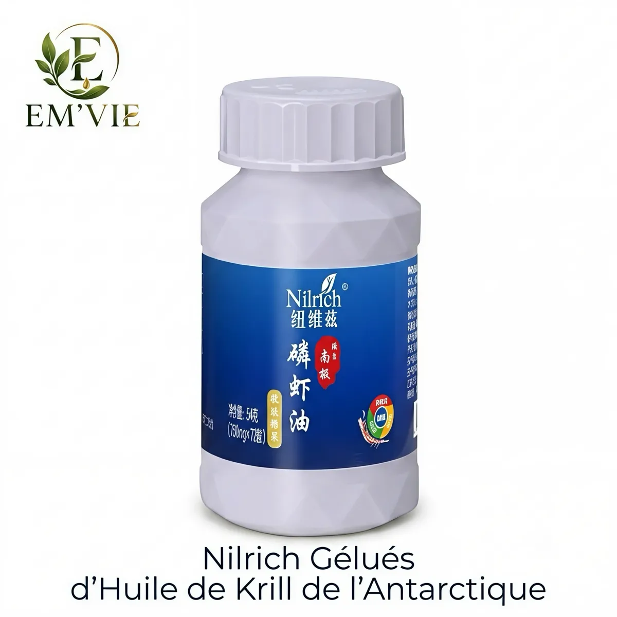 Nilrich Gélules d'Huile de Krill de l'Antarctique - miniature